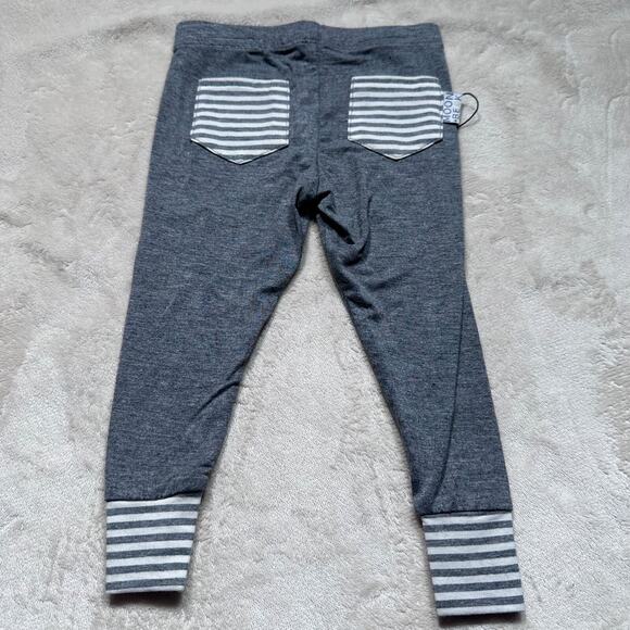 Moon and Beck Baby 0-3 Months Gray Stripe Signature Leggings New - Picture 4 of 7